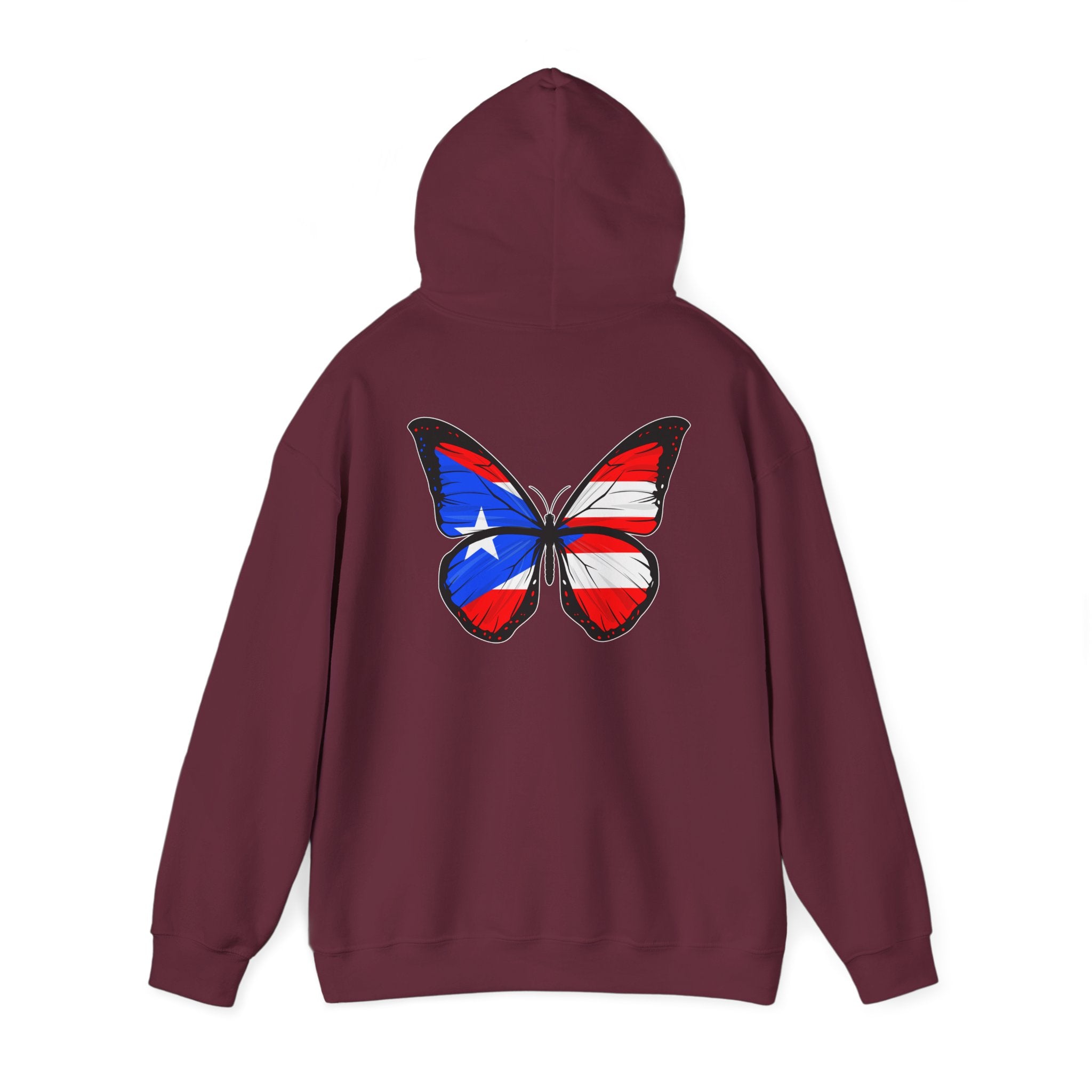 Women's Puerto Rico Flag Butterfly Hoodie