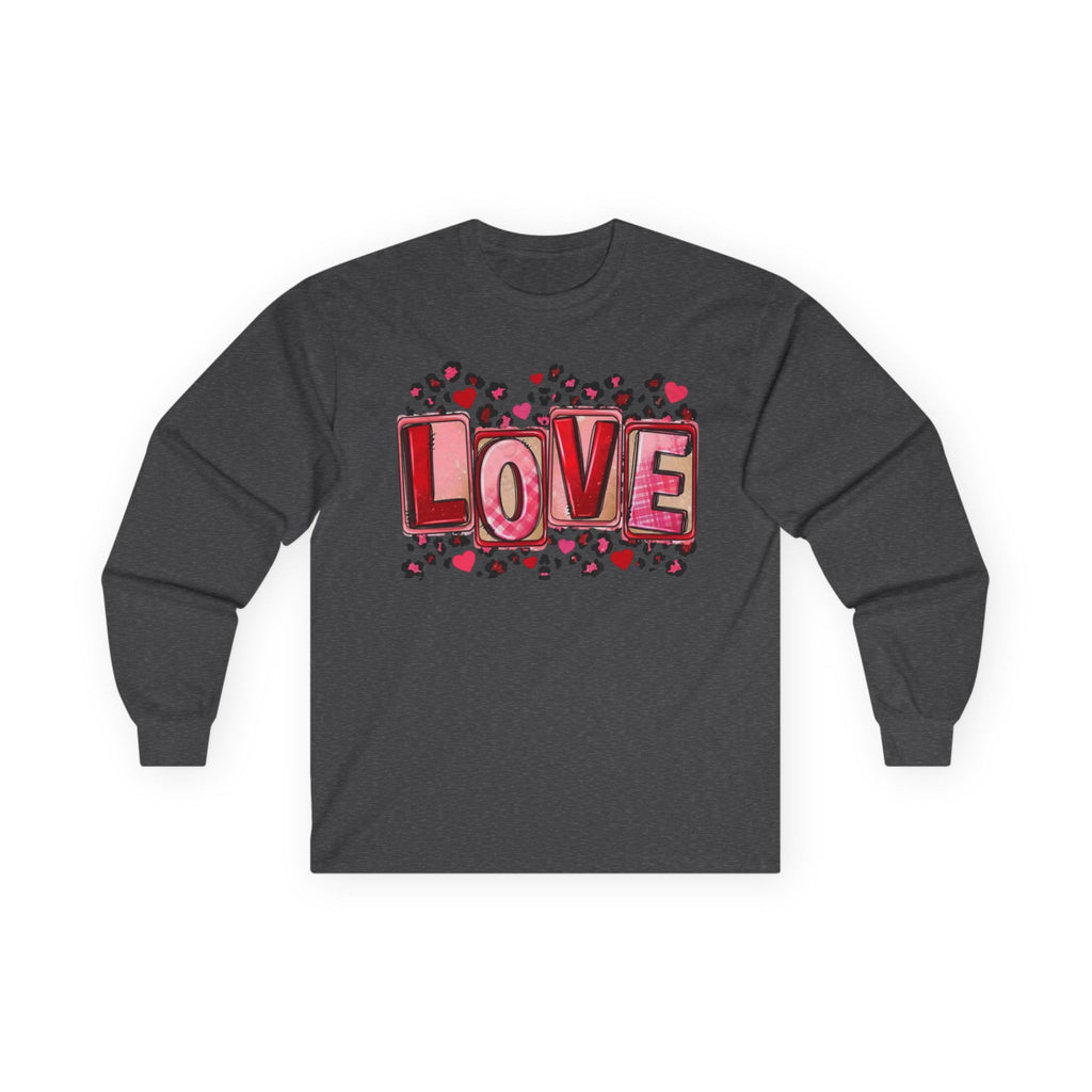 Valentine's Day Love Heart Long Sleeve Tee — Valentine’s Day Graphic Shirt