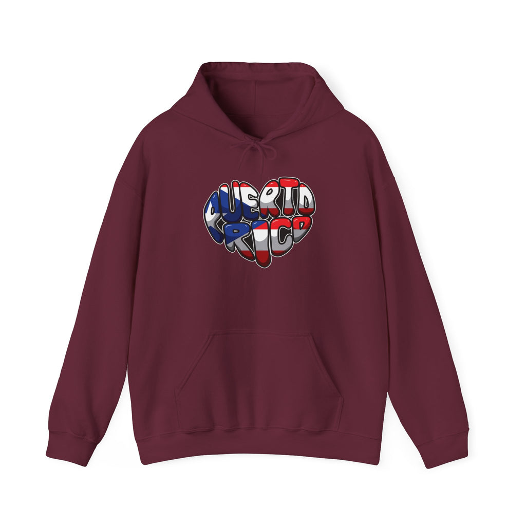 Puerto Rico Flag Heart & Frog Hoodie – Puerto Rican Pride Sweatshirt
