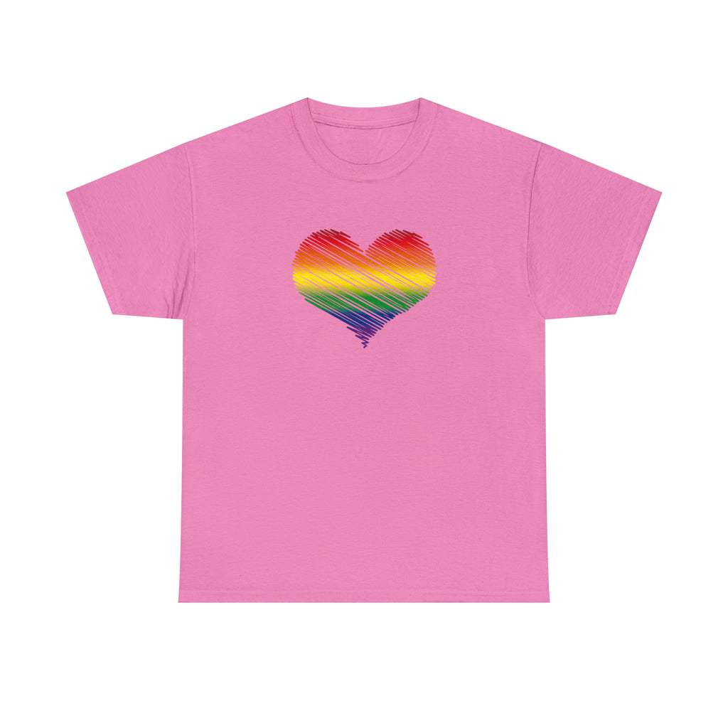 Love is Love Heart Unisex Heavy Cotton Tee