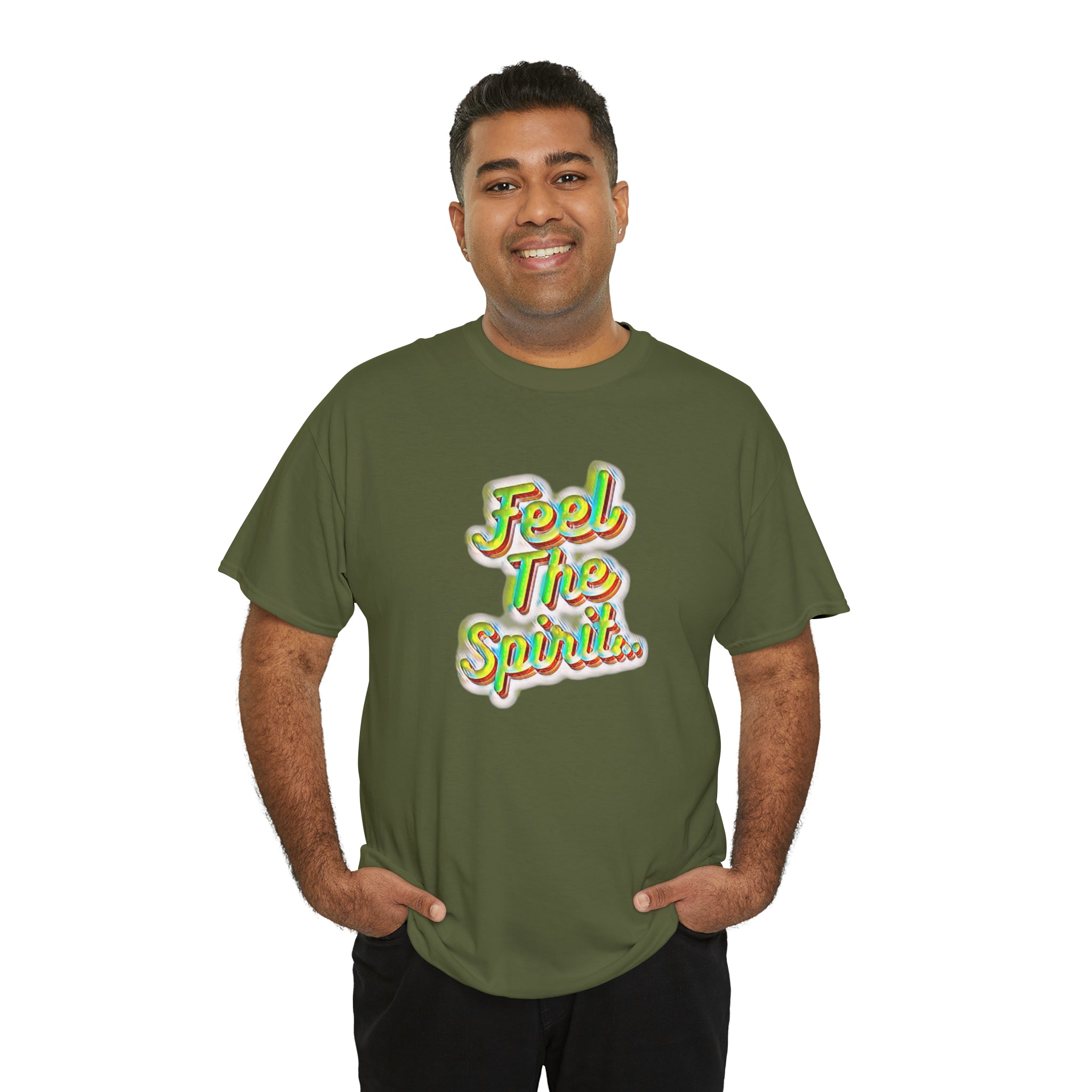 Feel The Spirit Unisex Heavy Cotton Tee