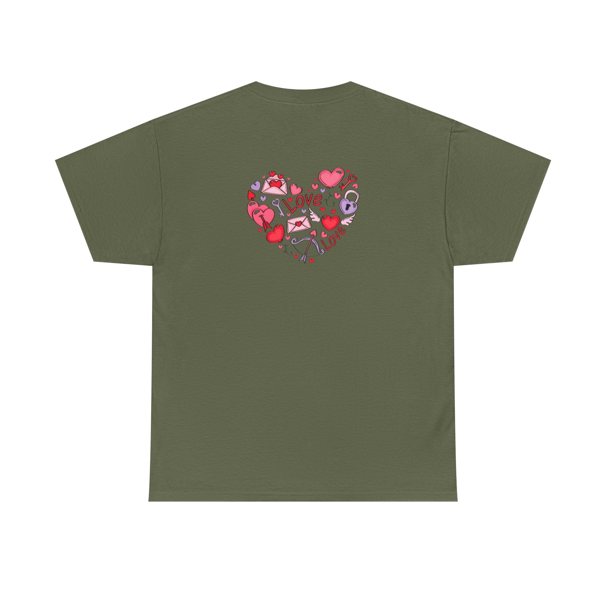 Valentine's Day Tee — "Happy Valentine's Day" Heart Design
