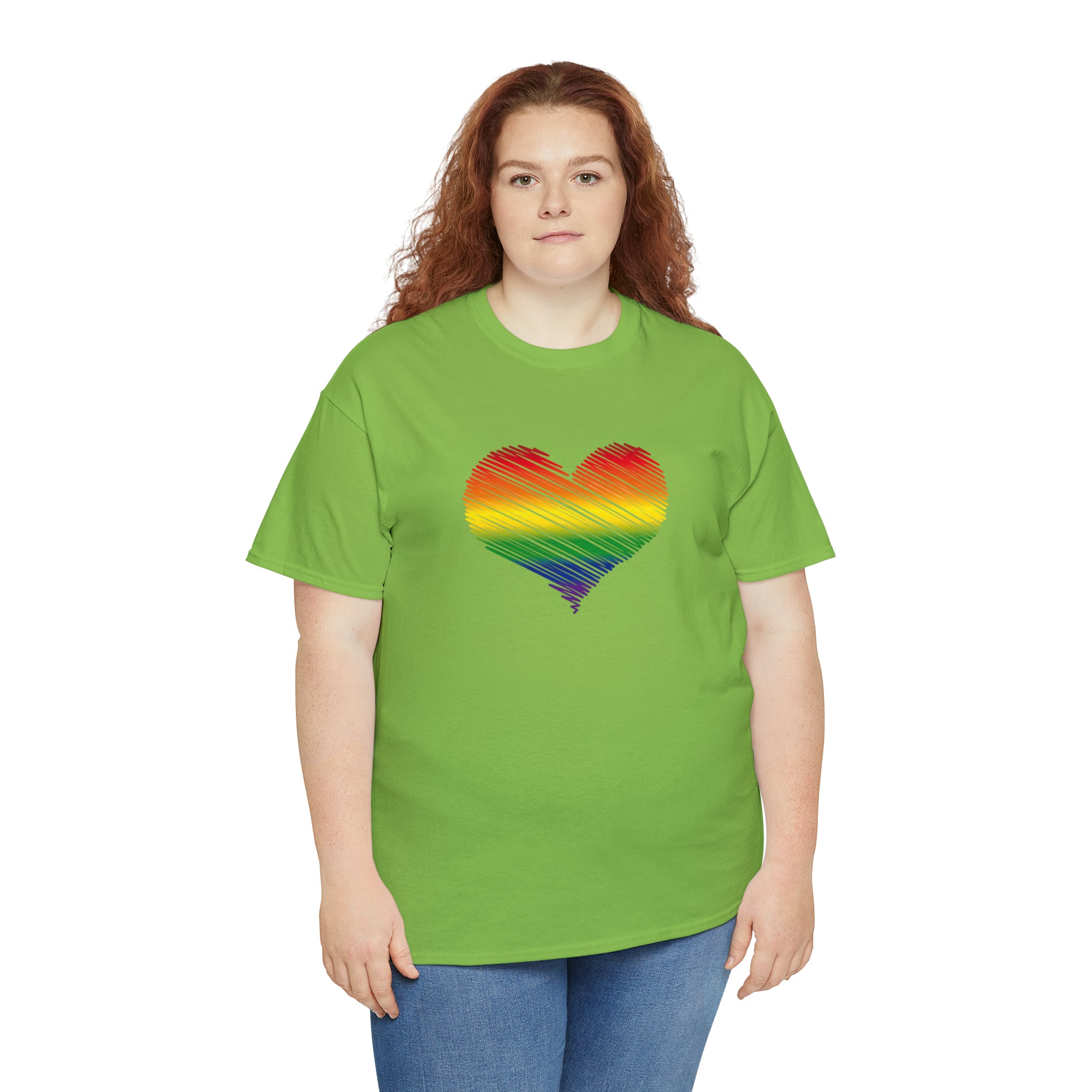 Love is Love Heart Unisex Heavy Cotton Tee