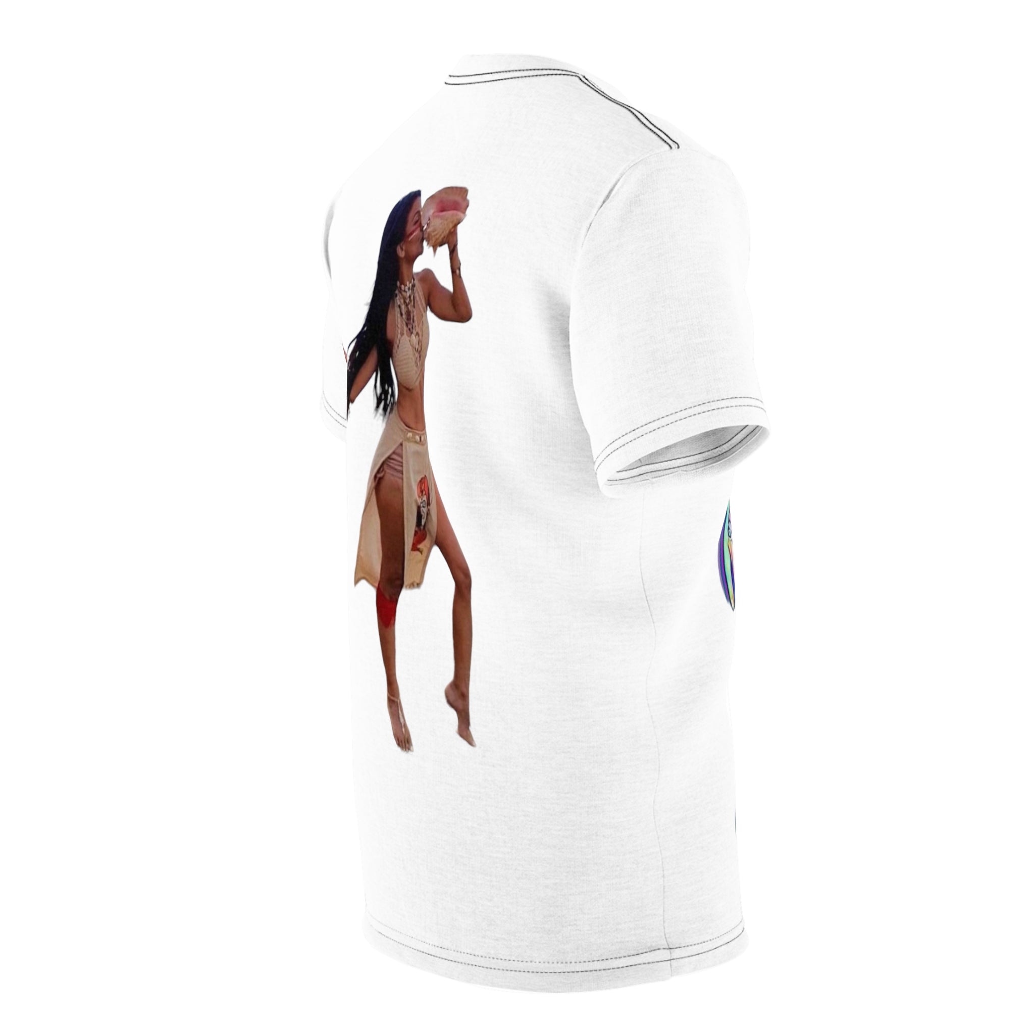 Confident and Beautiful Puerto Rican/Taina Woman Unisex Cut & Sew Tee (AOP)