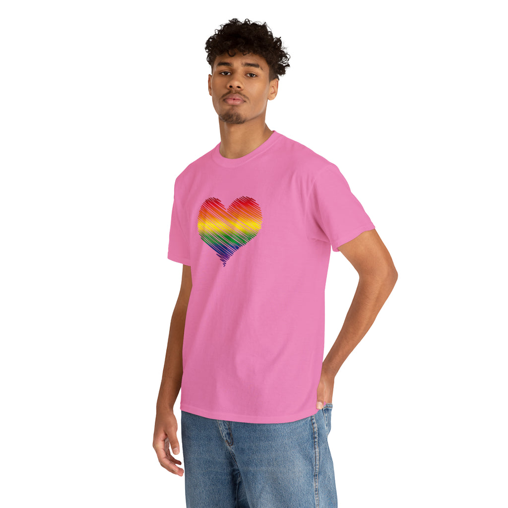 Love is Love Heart Unisex Heavy Cotton Tee