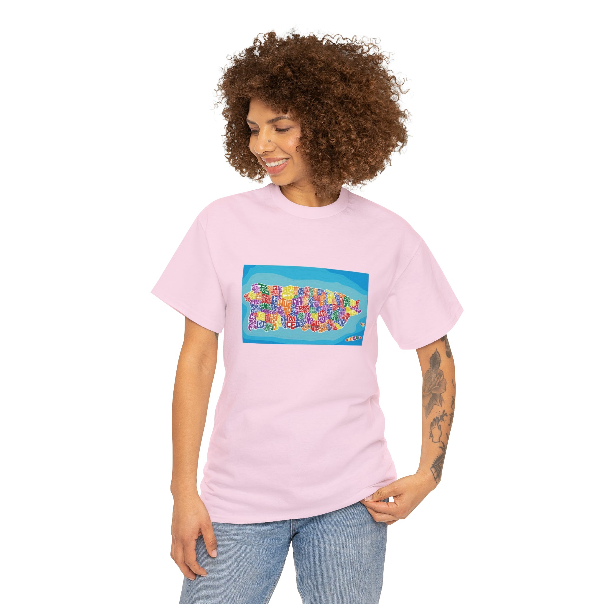 The Island of Puerto Rico Unisex Heavy Cotton Tee