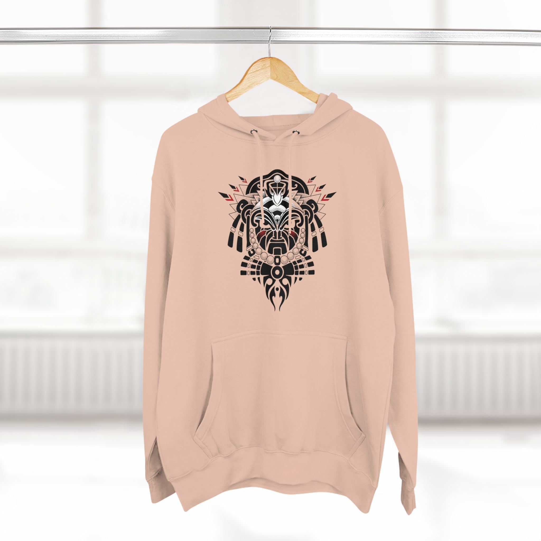 Tribal-Inspired Unisex Premium Pullover Hoodie
