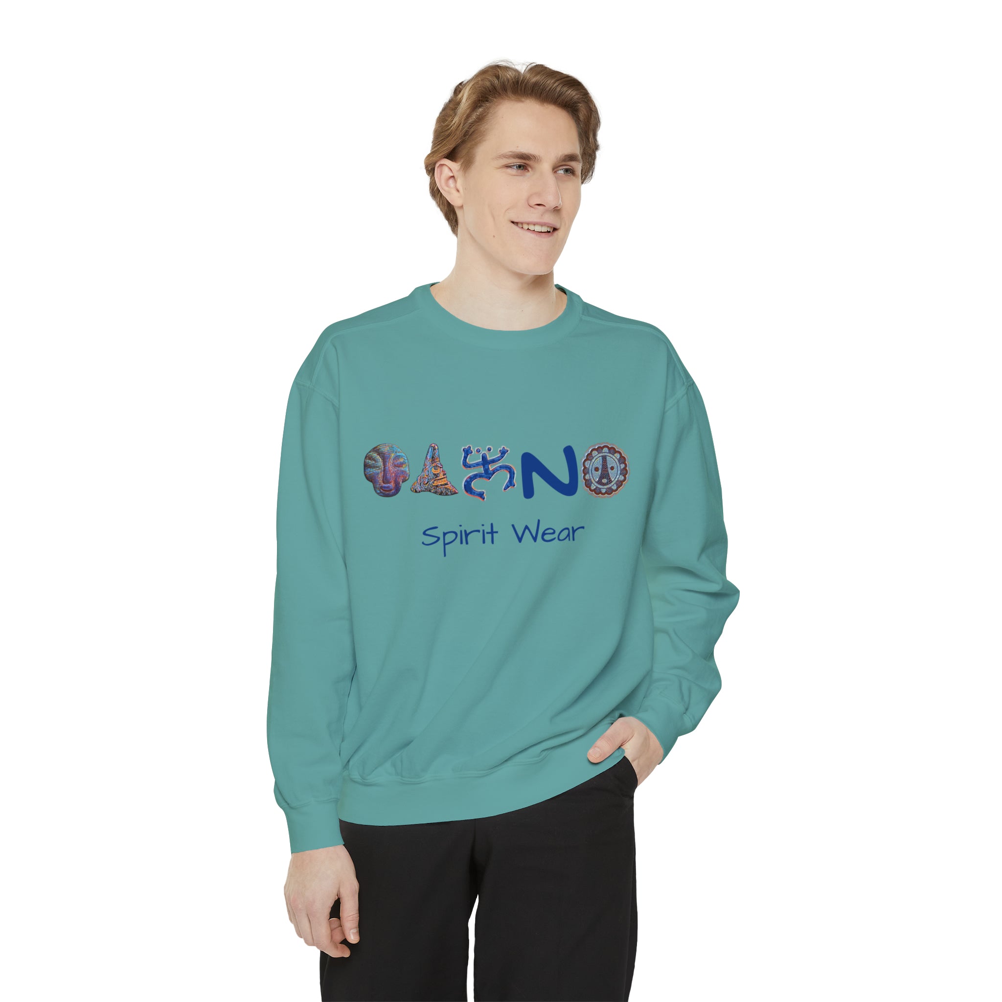 Taino Spirit Wear Symbols Unisex Garment-Dyed Sweatshirt