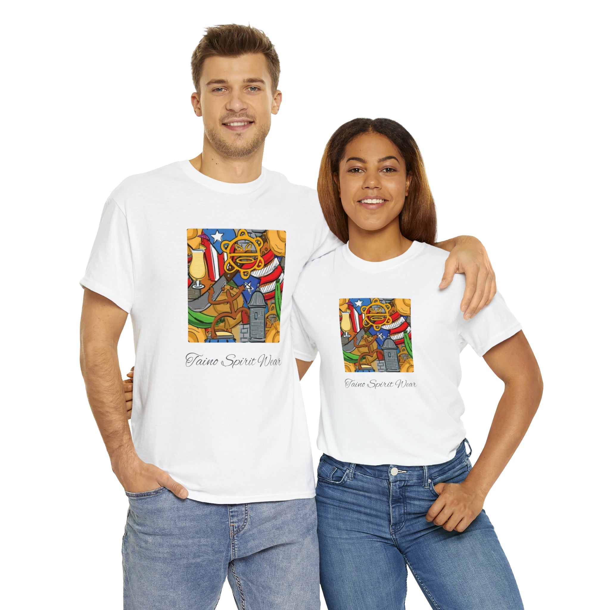 Puerto Rican Heritage Unisex Heavy Cotton Tee