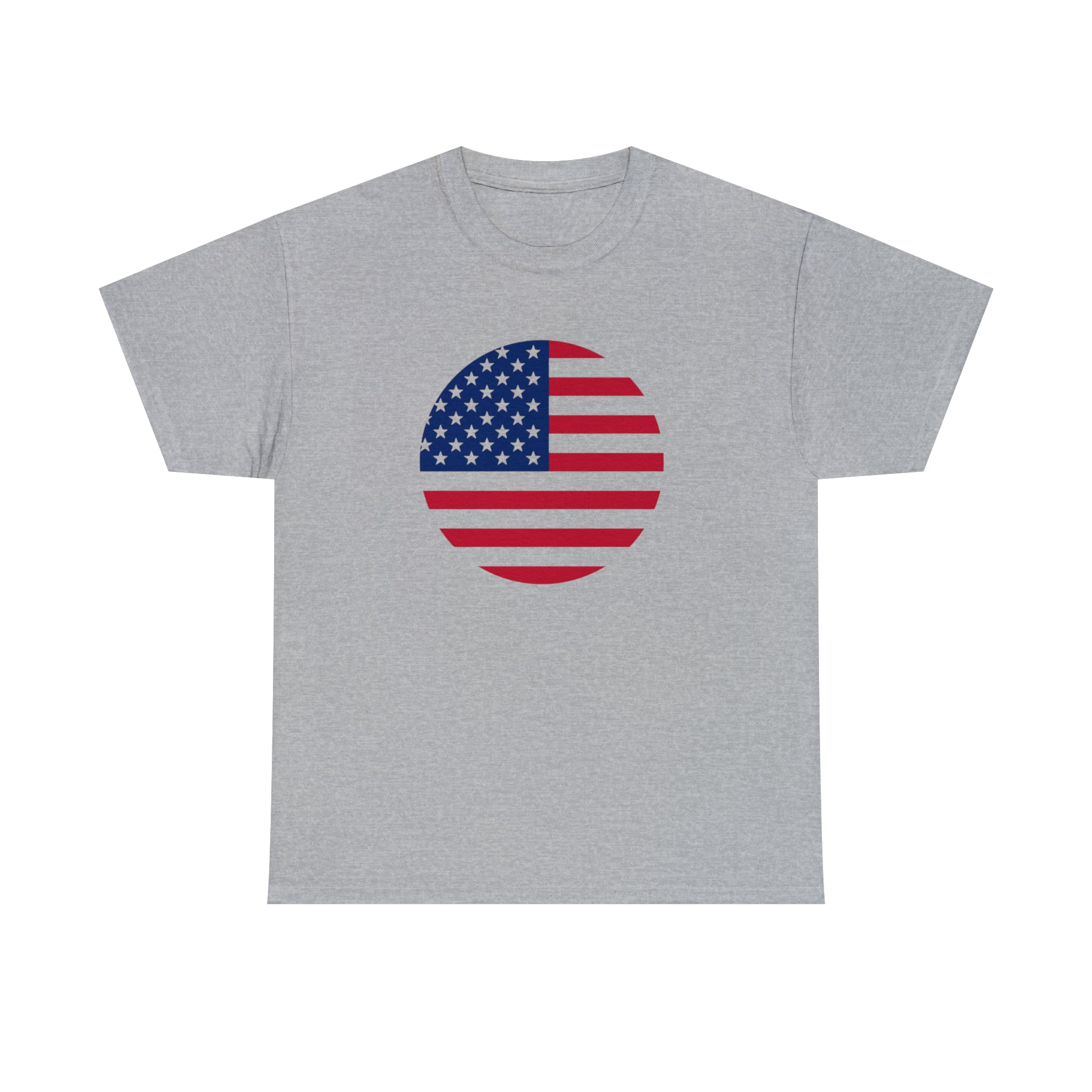 American Flag Globe Unisex Heavy Cotton Tee