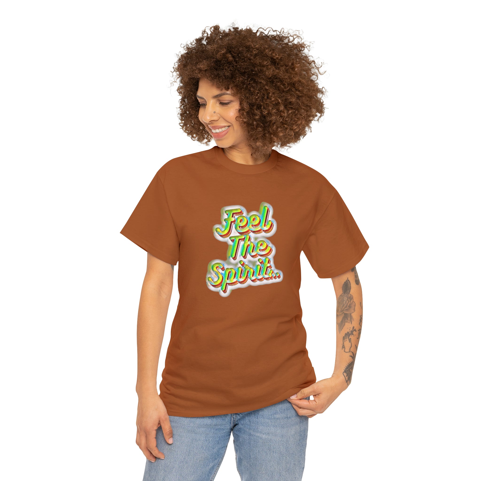 Feel The Spirit Unisex Heavy Cotton Tee