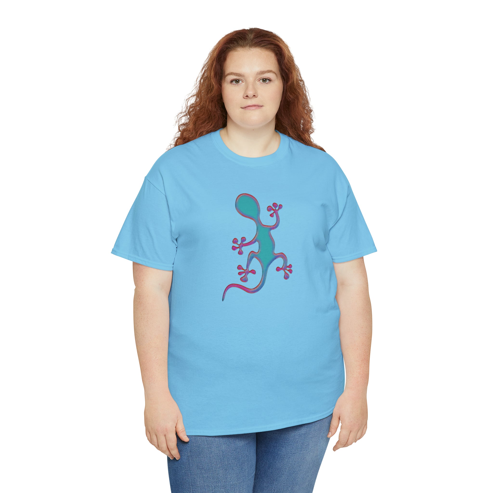 Taino-Inspired Salamander 2 Unisex Heavy Cotton Tee