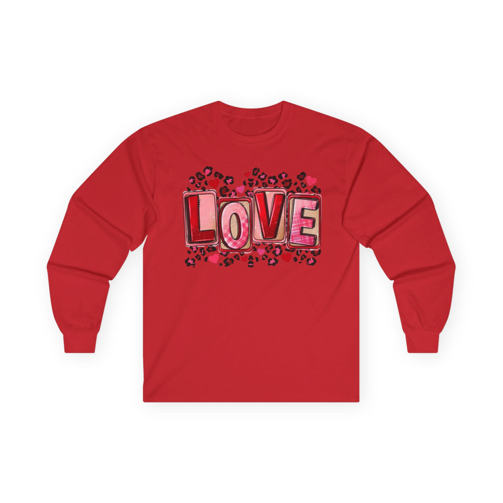 Valentine's Day Love Heart Long Sleeve Tee — Valentine’s Day Graphic Shirt