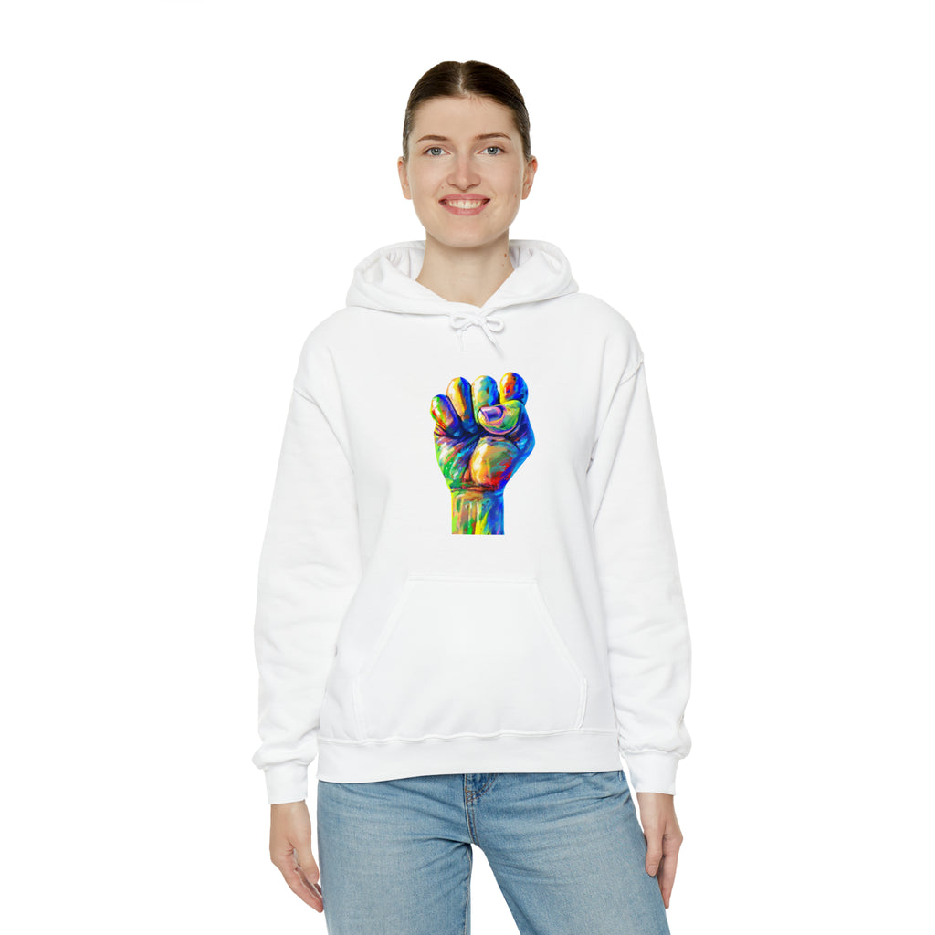 Power to The People Fist Unisex Heavy Blend™ Hooded Sweatshirt