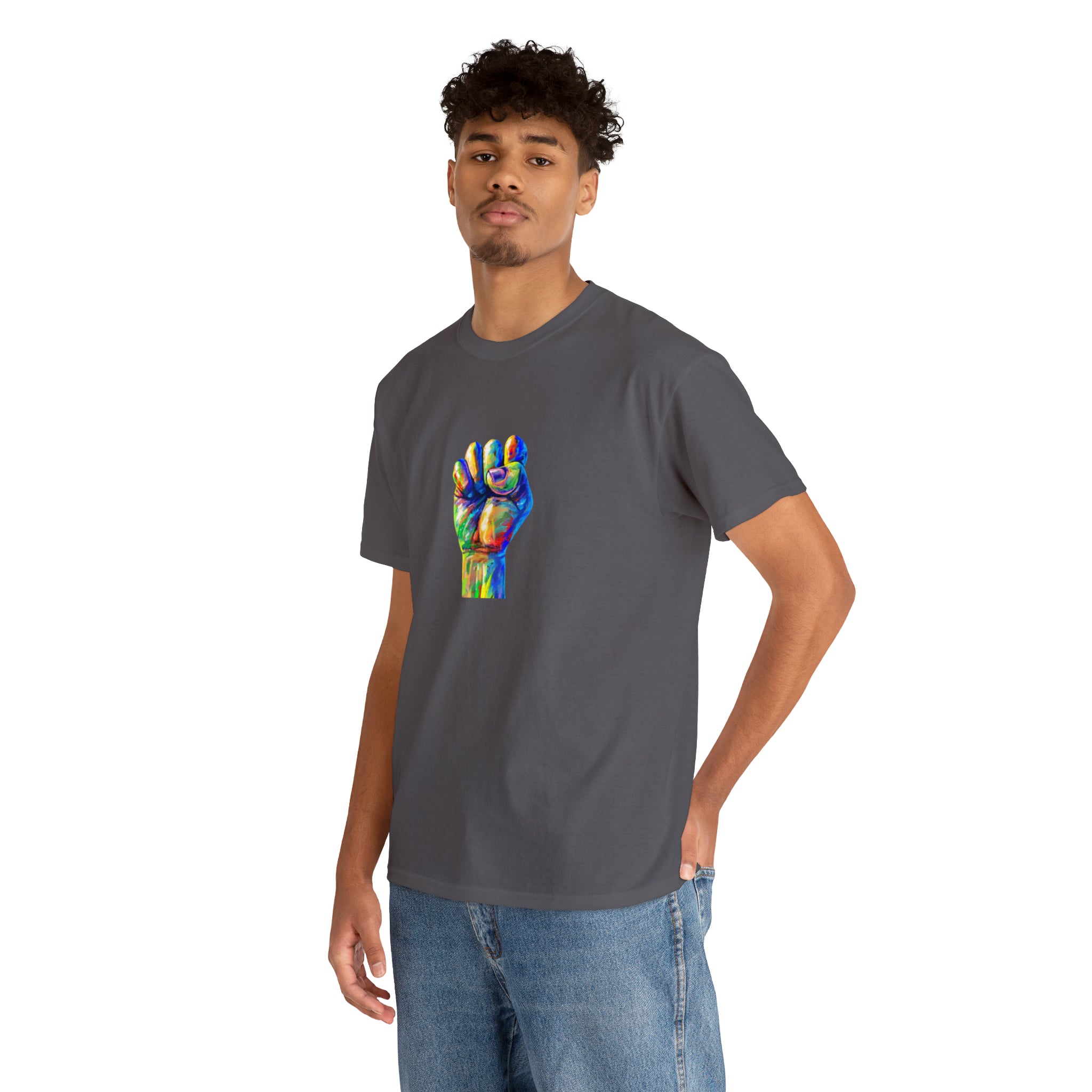 Power to The People Fist Unisex Heavy Cotton Tee