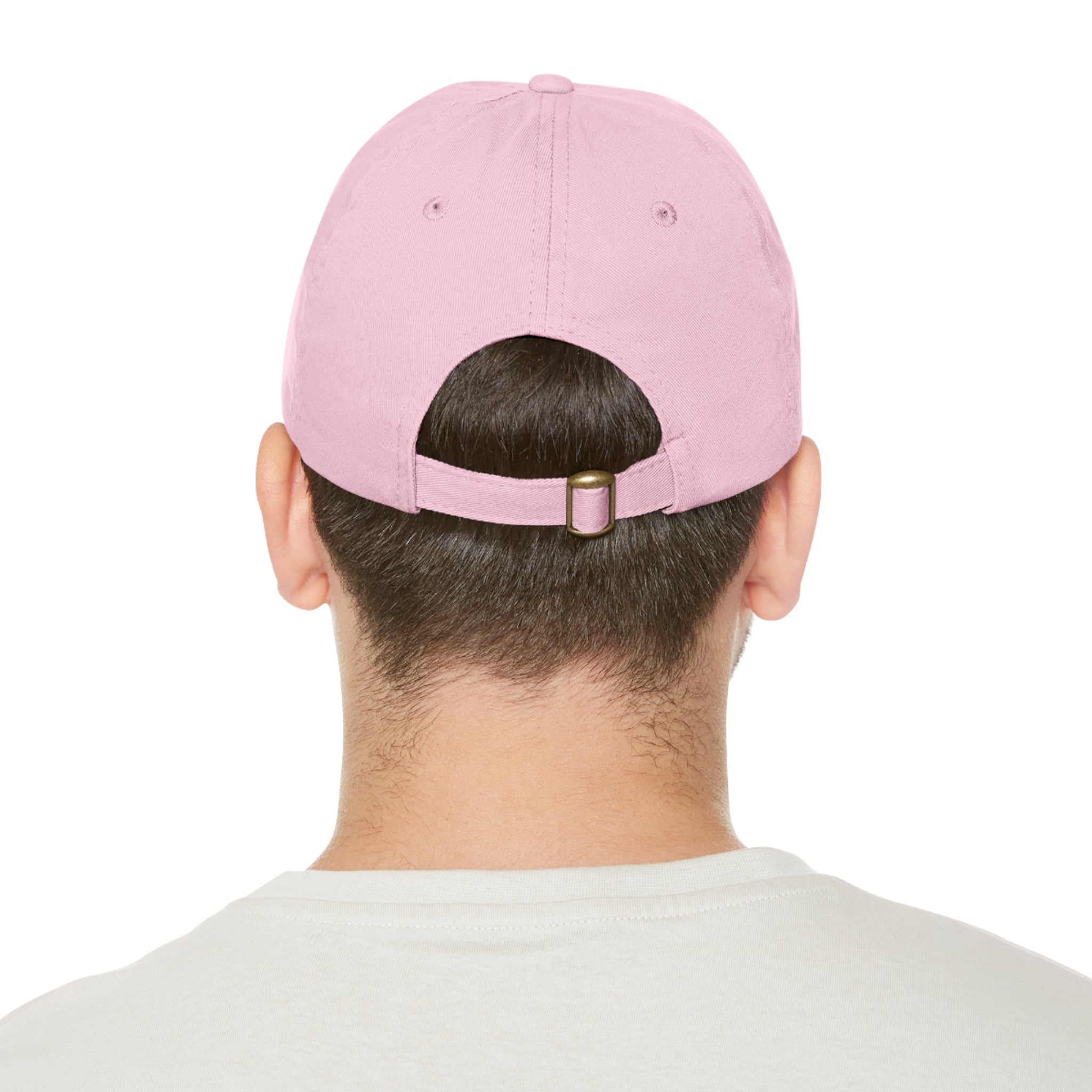Taino Symbolism Dad Hat with Leather Patch (Round)