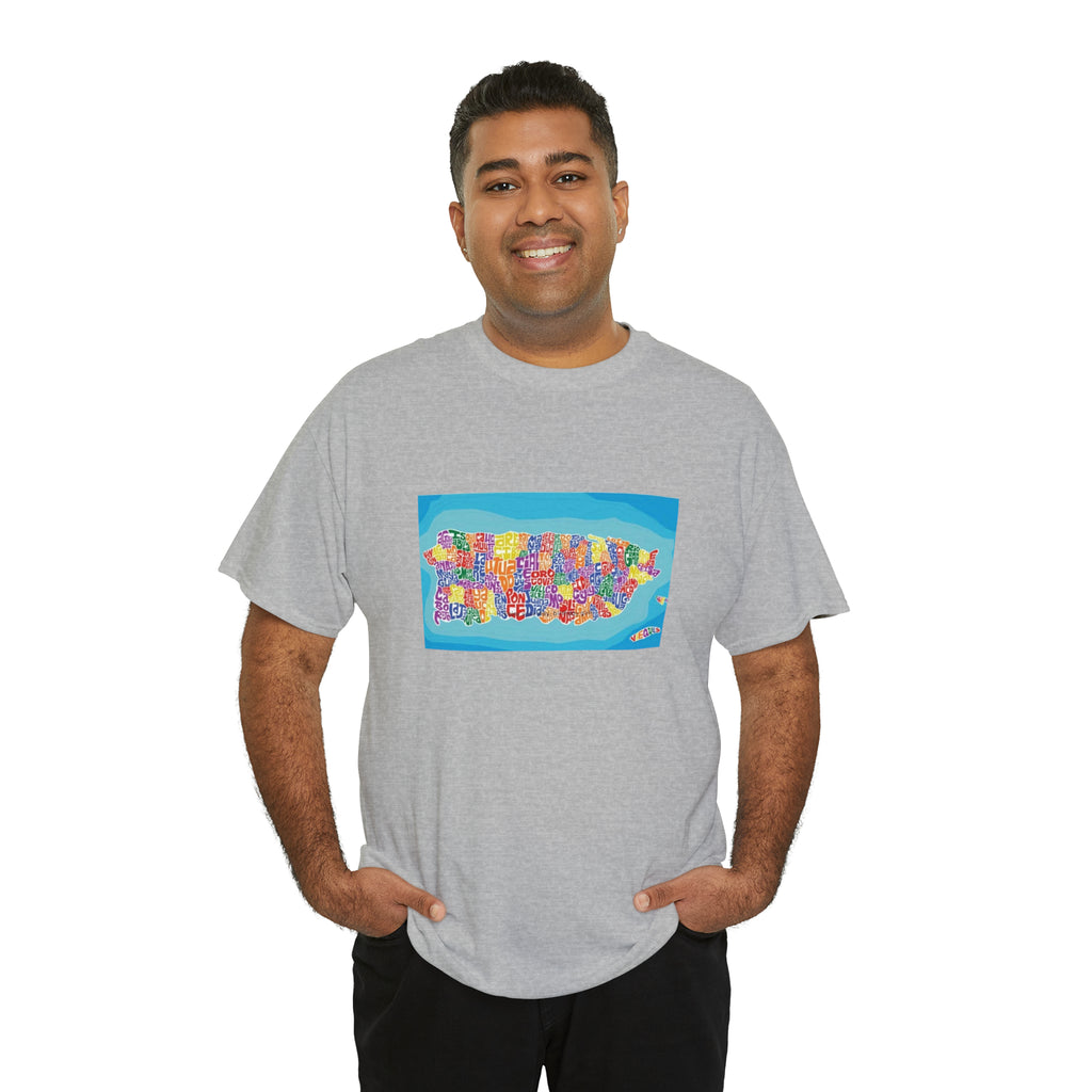 The Island of Puerto Rico Unisex Heavy Cotton Tee