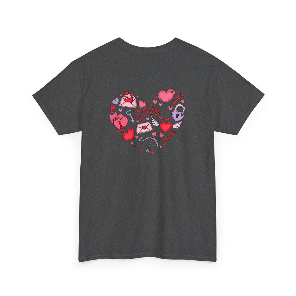 Valentine's Day Love Heart Graphic Tee – Valentine’s Day Romantic Shirt