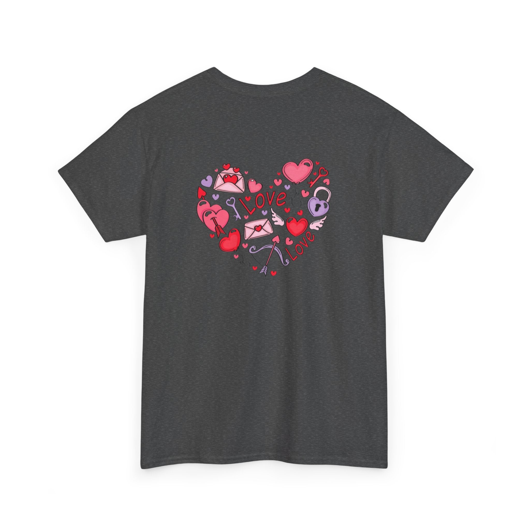 Valentine's Day Love Heart Graphic Tee – Valentine’s Day Romantic Shirt