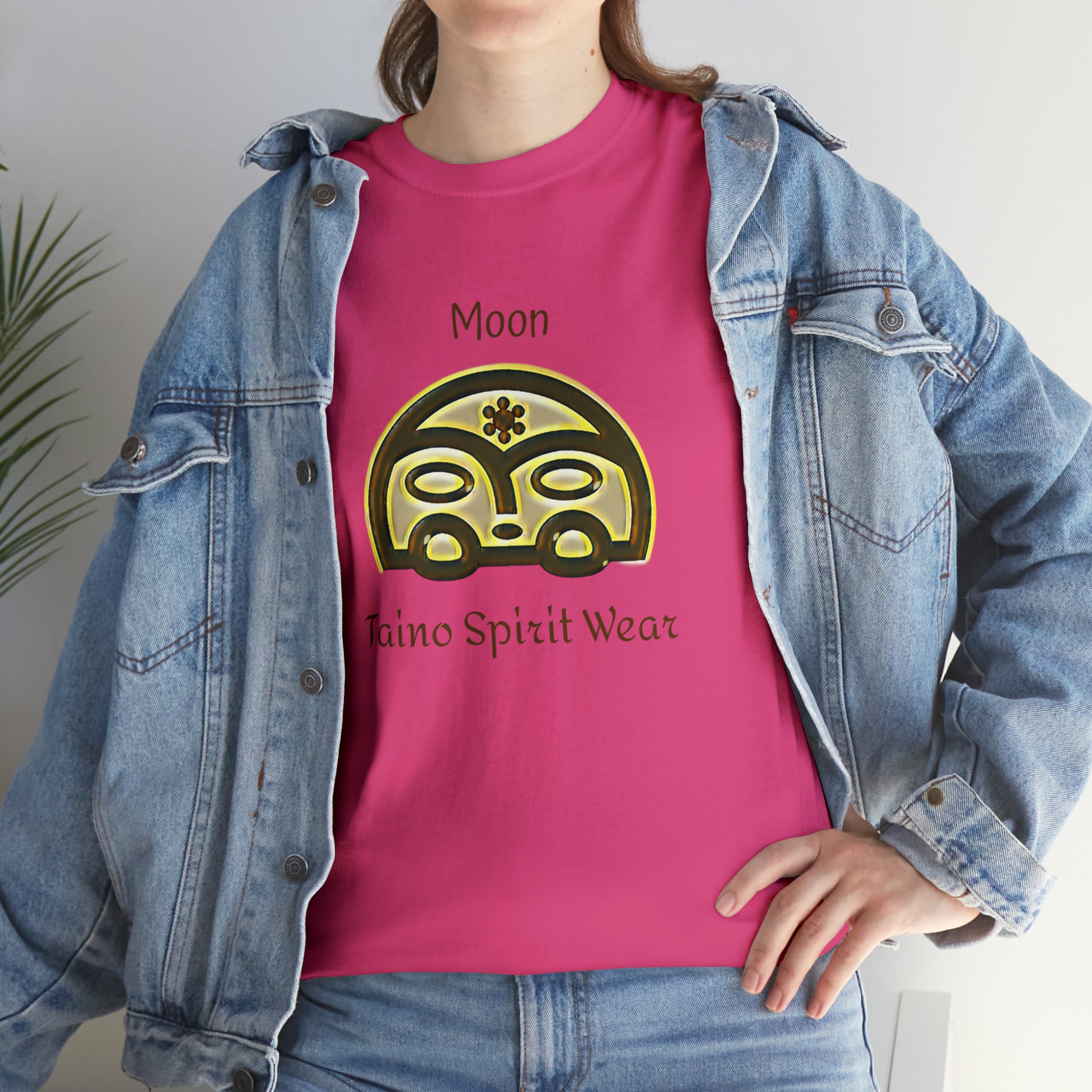 Taino Moon/ Puerto Rican Coqui Unisex Heavy Cotton Tee