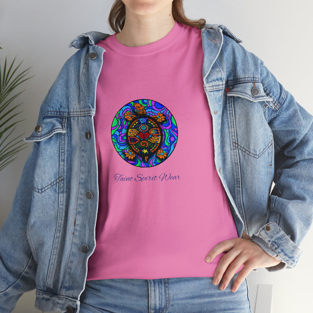 Taino-Inspired Turtle Unisex Heavy Cotton Tee