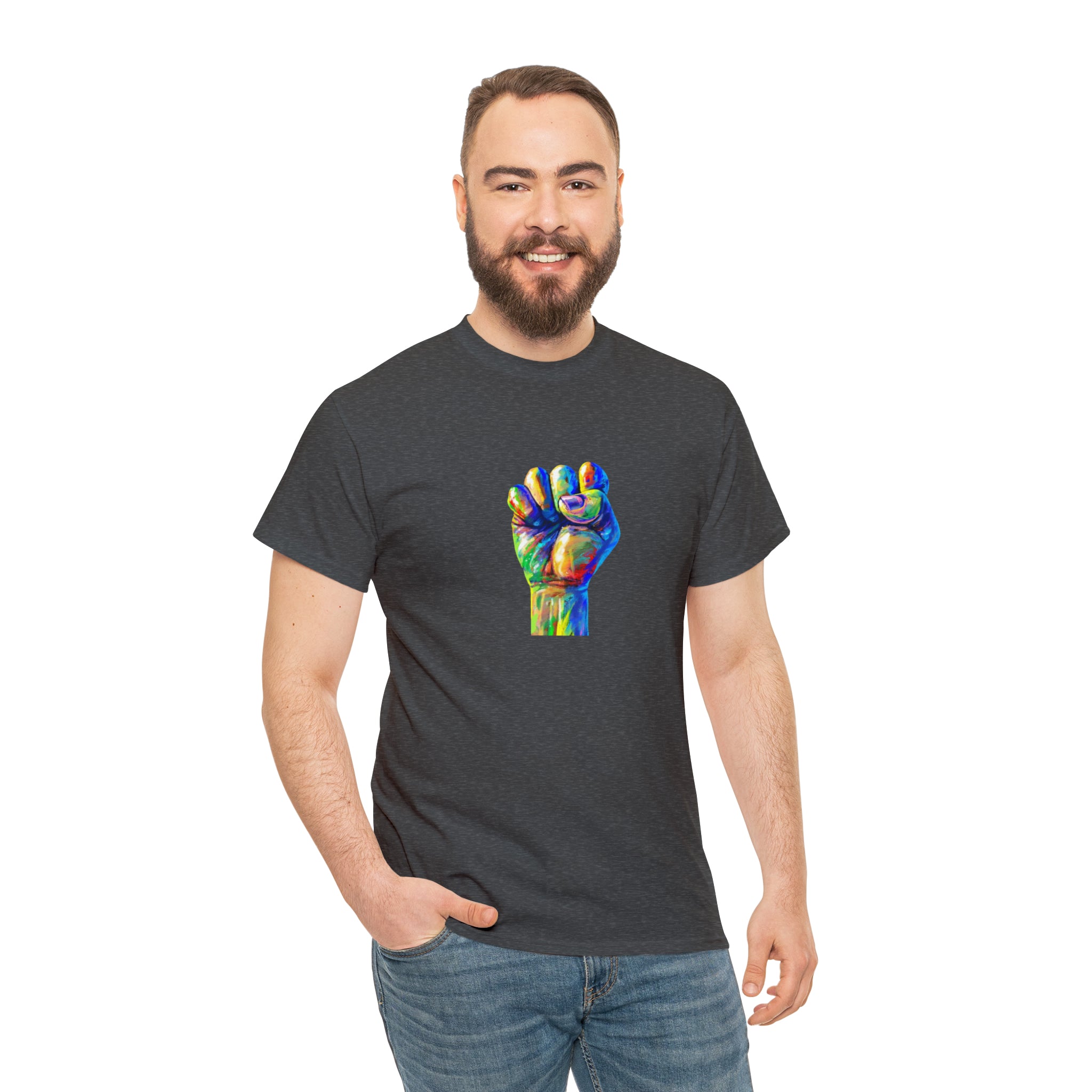 Power to The People Fist Unisex Heavy Cotton Tee
