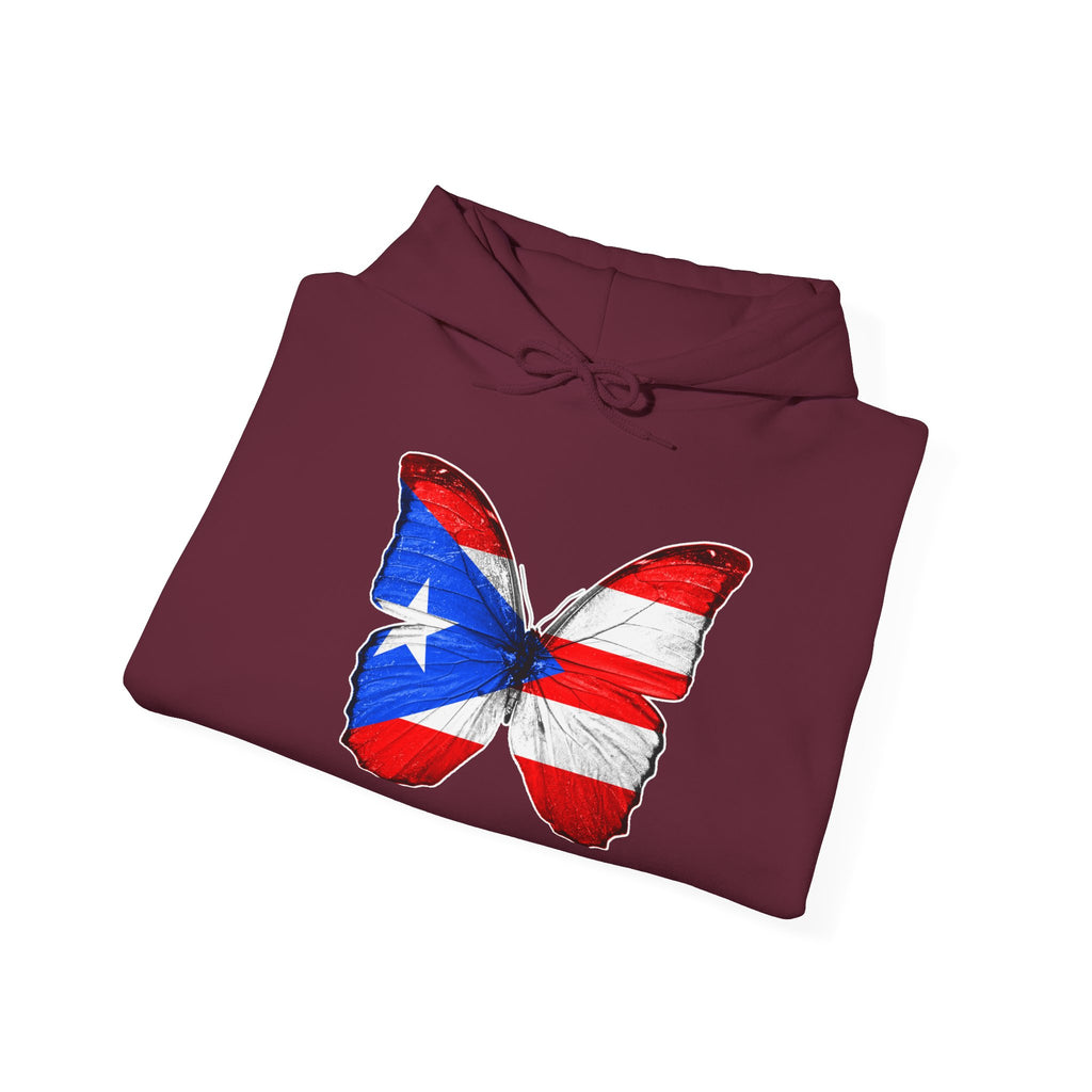 Women's Puerto Rico Flag Butterfly Hoodie