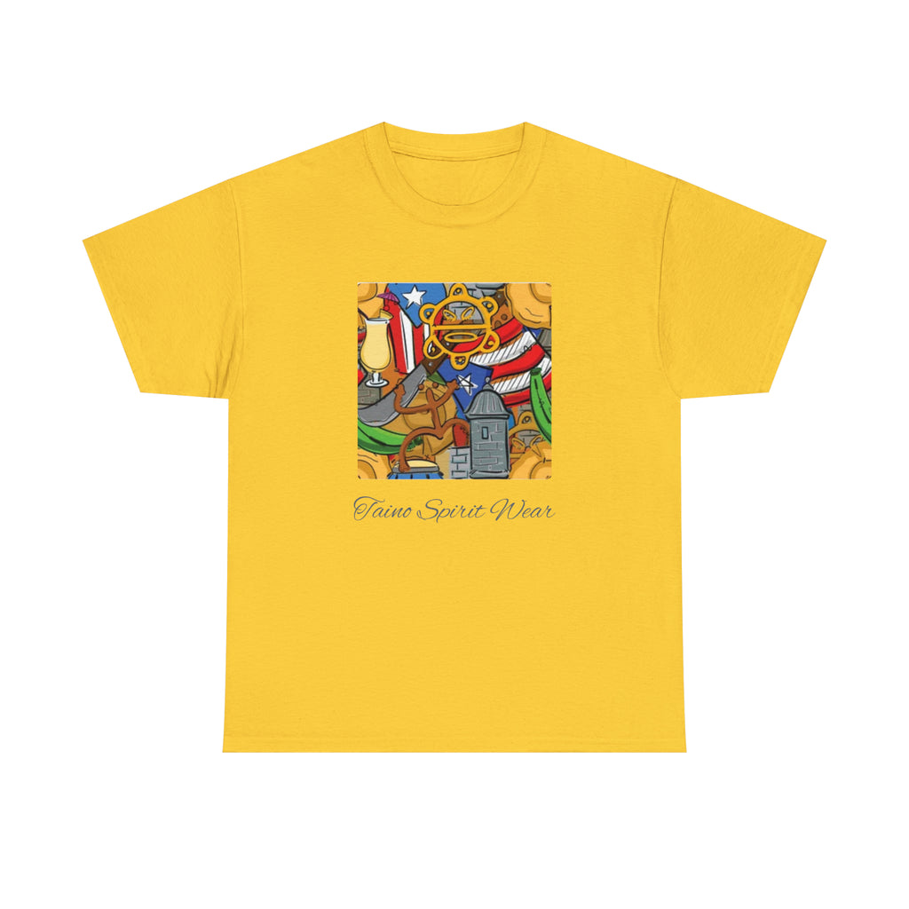 Puerto Rican Heritage Unisex Heavy Cotton Tee