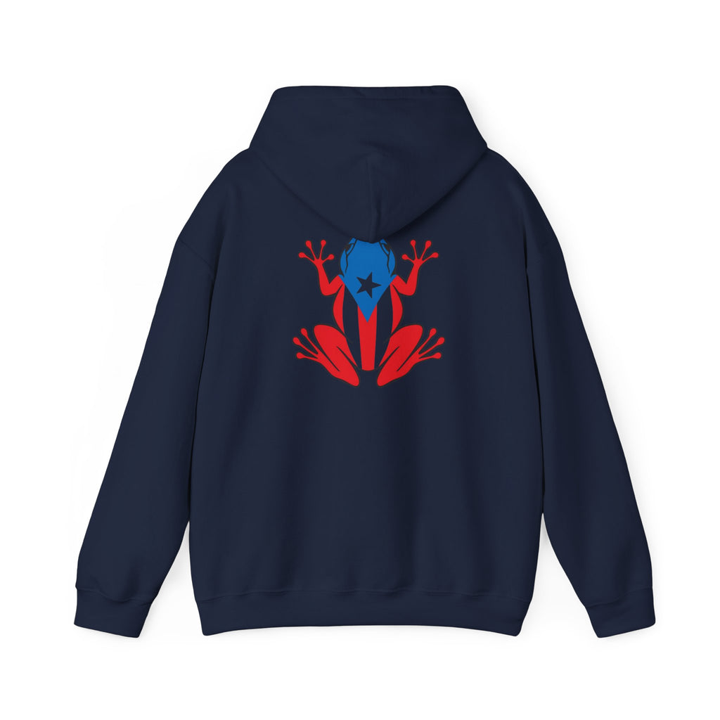 Puerto Rico Flag Heart & Frog Hoodie – Puerto Rican Pride Sweatshirt