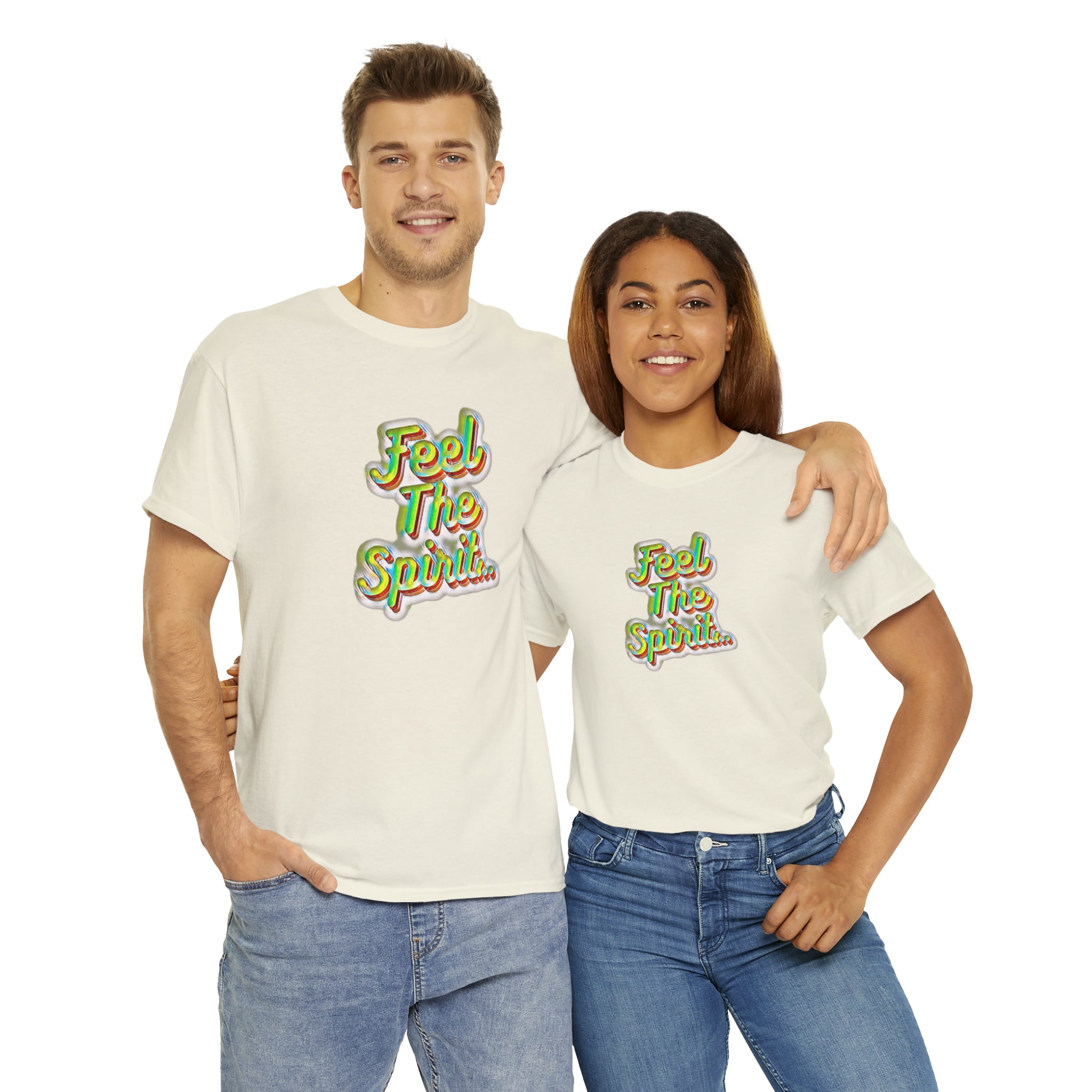 Feel The Spirit Unisex Heavy Cotton Tee
