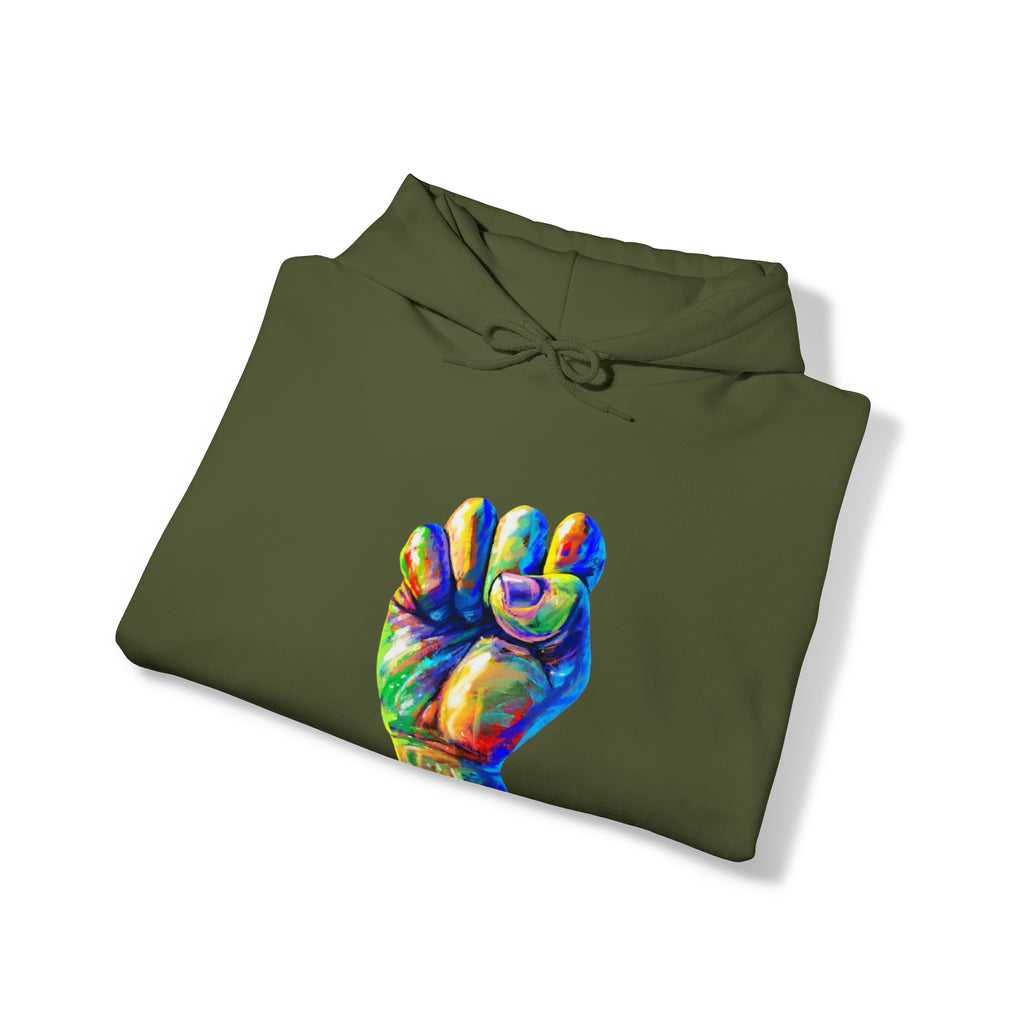 Power to The People Fist Unisex Heavy Blend™ Hooded Sweatshirt