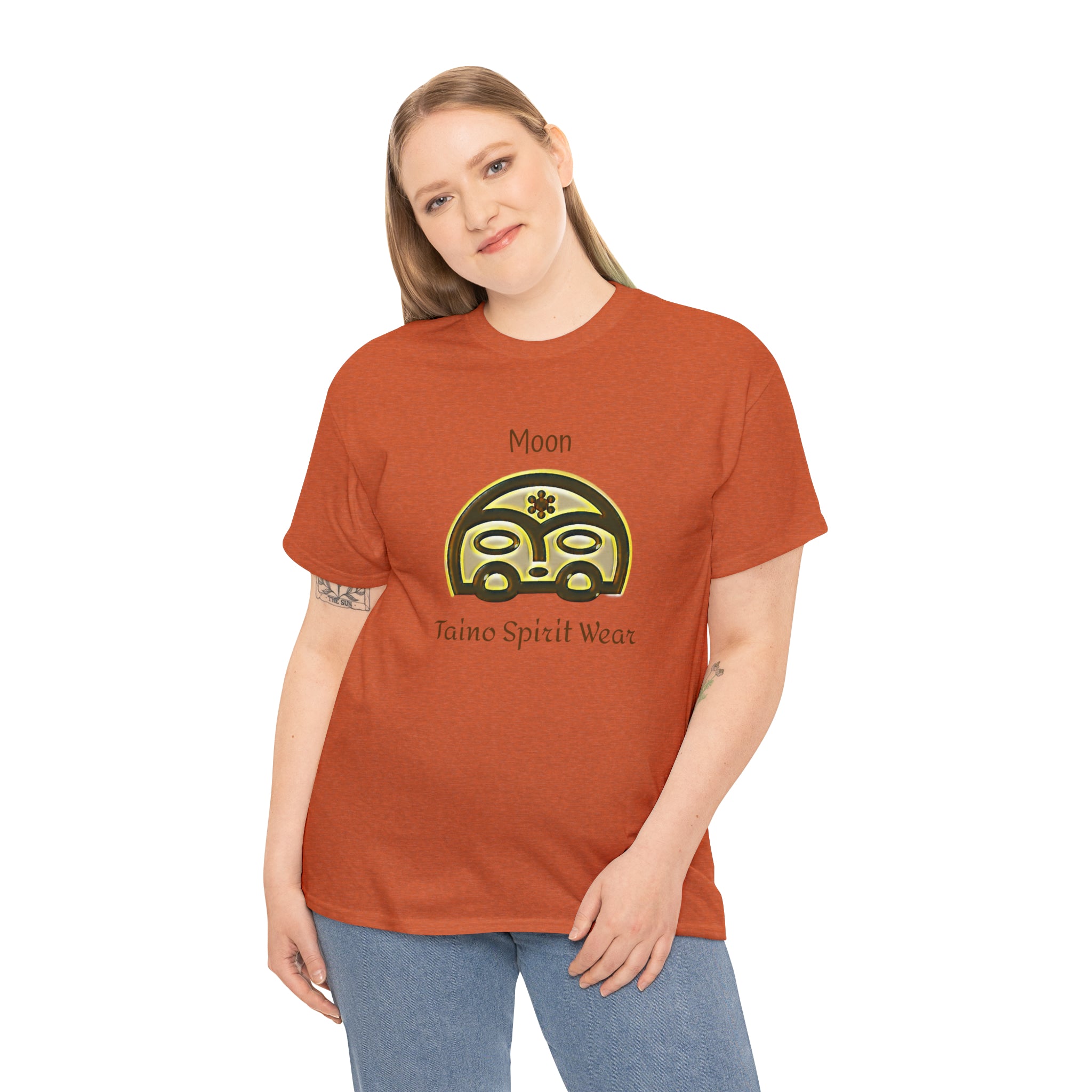 Taino Moon/ Puerto Rican Coqui Unisex Heavy Cotton Tee