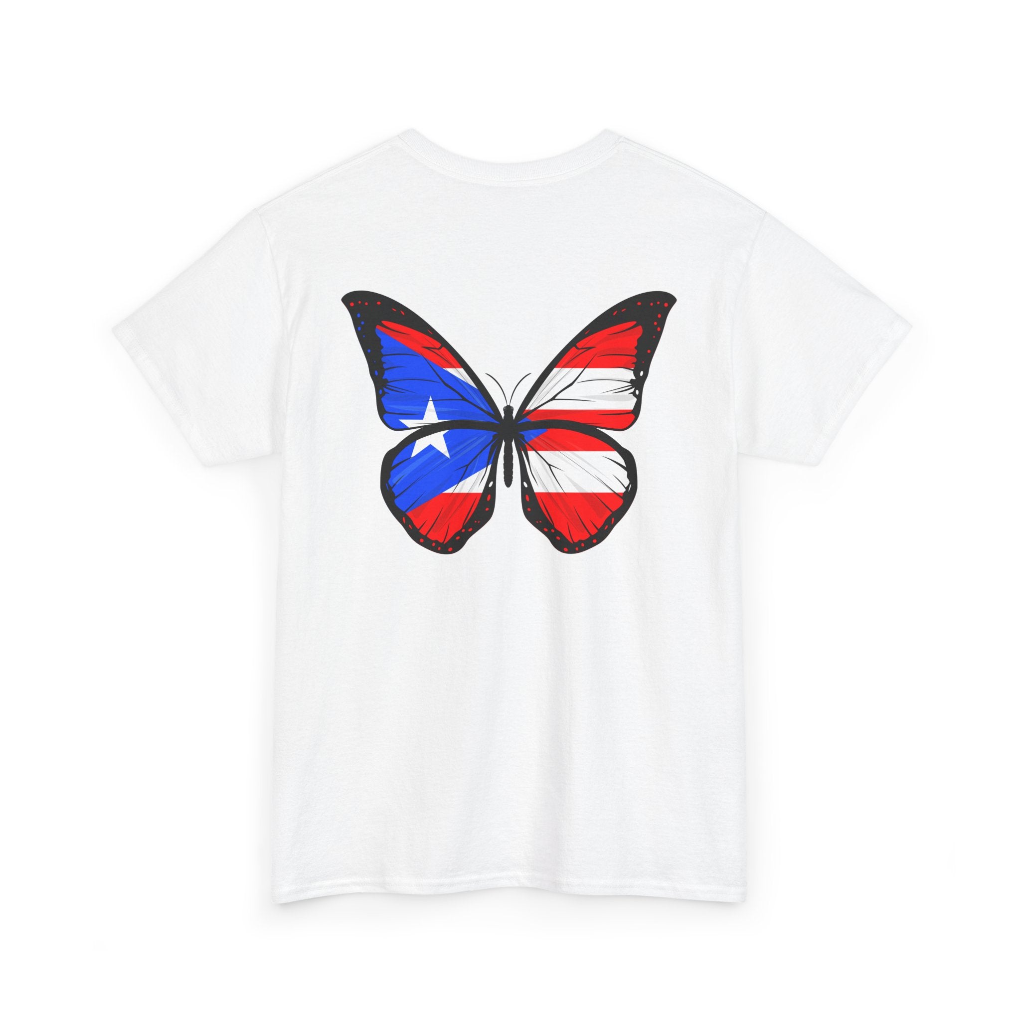 Women's Puerto Rico Flag Butterfly T-Shirt