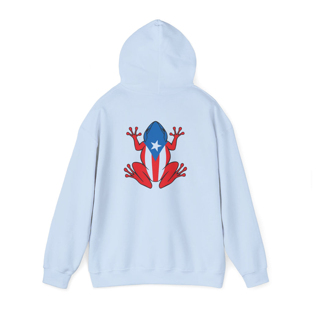 Puerto Rico Flag Heart & Frog Hoodie – Puerto Rican Pride Sweatshirt