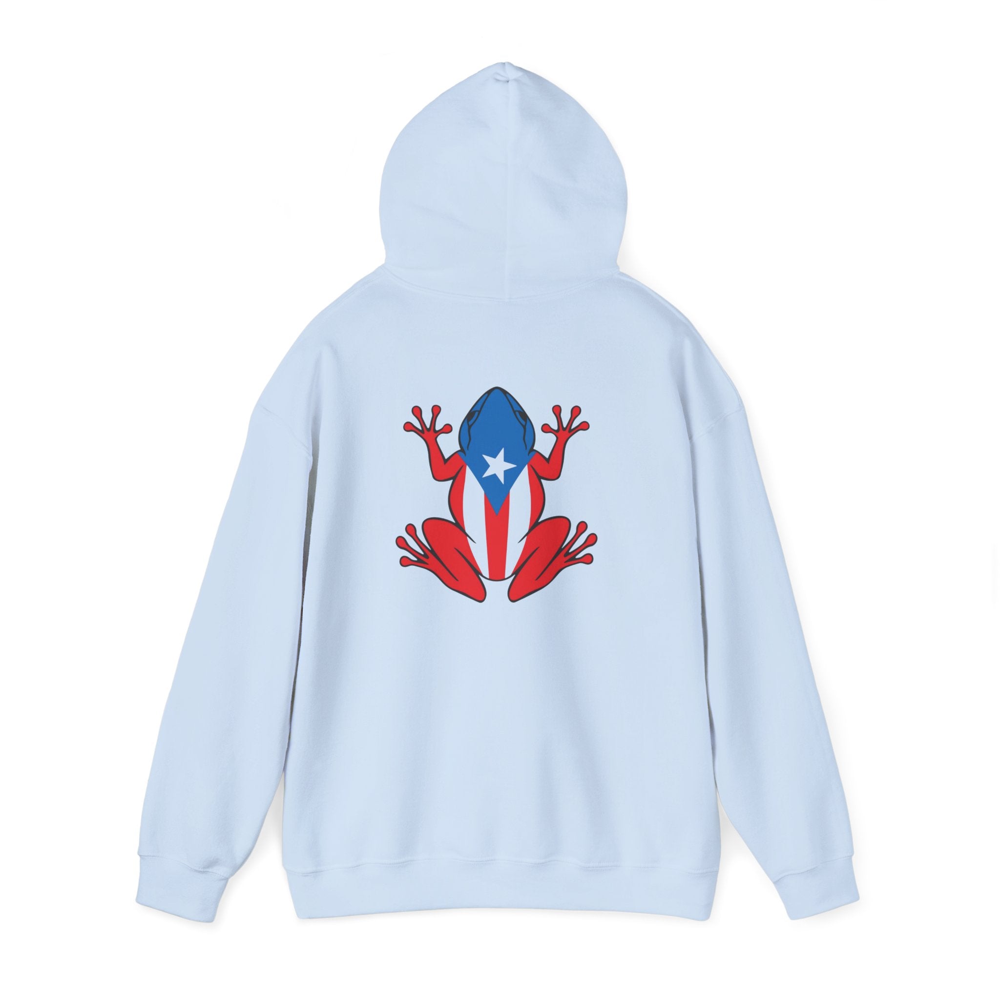 Puerto Rico Flag Heart & Frog Hoodie – Puerto Rican Pride Sweatshirt