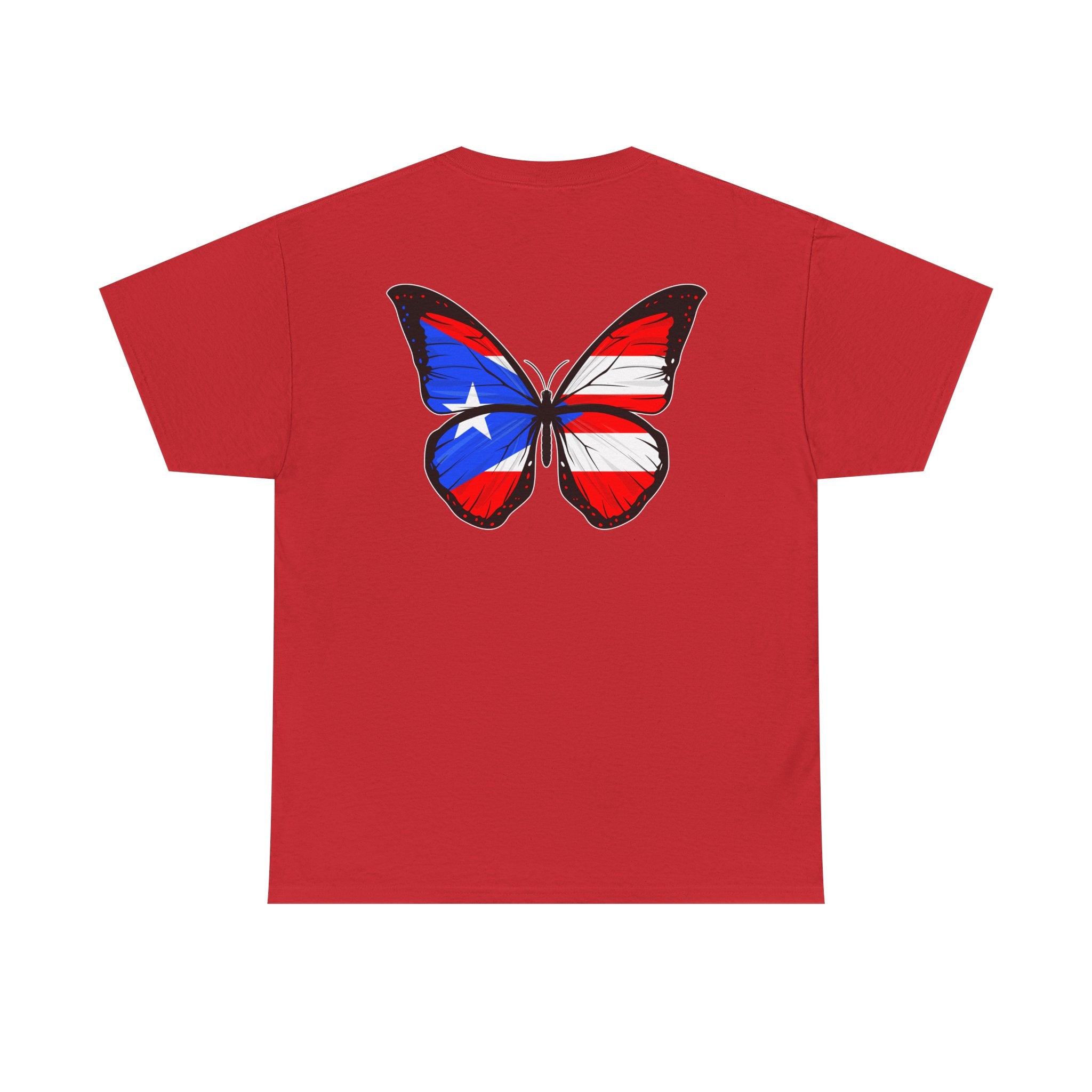 Women's Puerto Rico Flag Butterfly T-Shirt