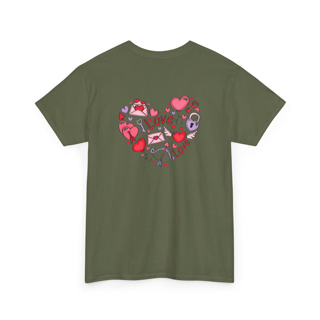 Valentine's Day Love Heart Graphic Tee – Valentine’s Day Romantic Shirt