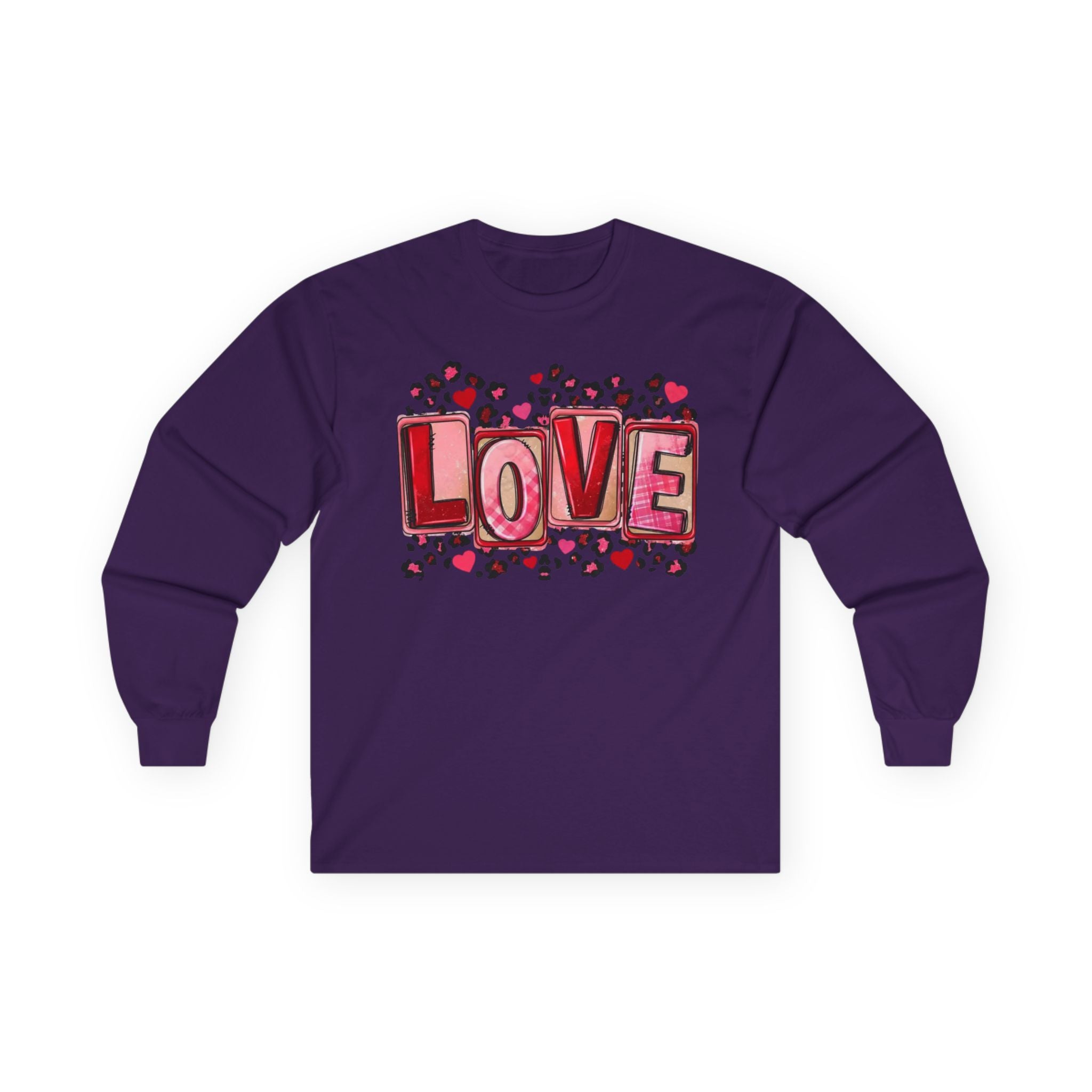 Valentine's Day Love Heart Long Sleeve Tee — Valentine’s Day Graphic Shirt