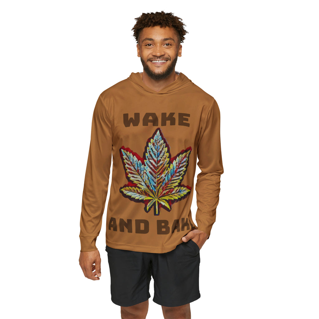 Wake and Bake Men's Sports Warmup Hoodie (AOP)