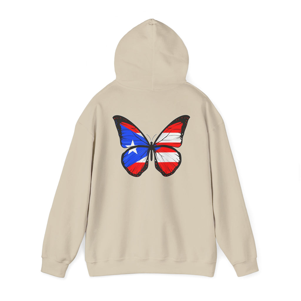 Women's Puerto Rico Flag Butterfly Hoodie