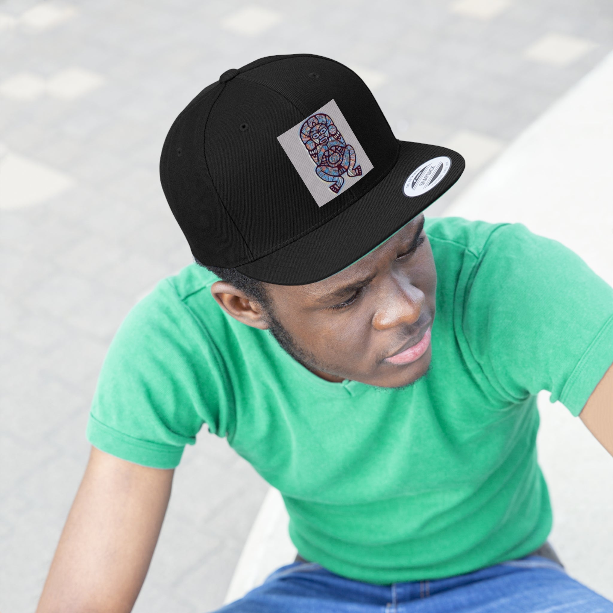 Taino Atabey Unisex Flat Bill Hat
