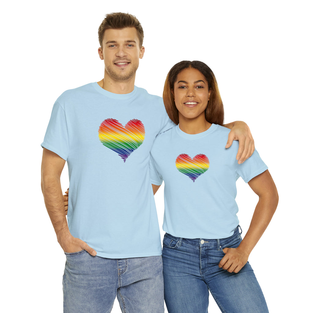 Love is Love Heart Unisex Heavy Cotton Tee