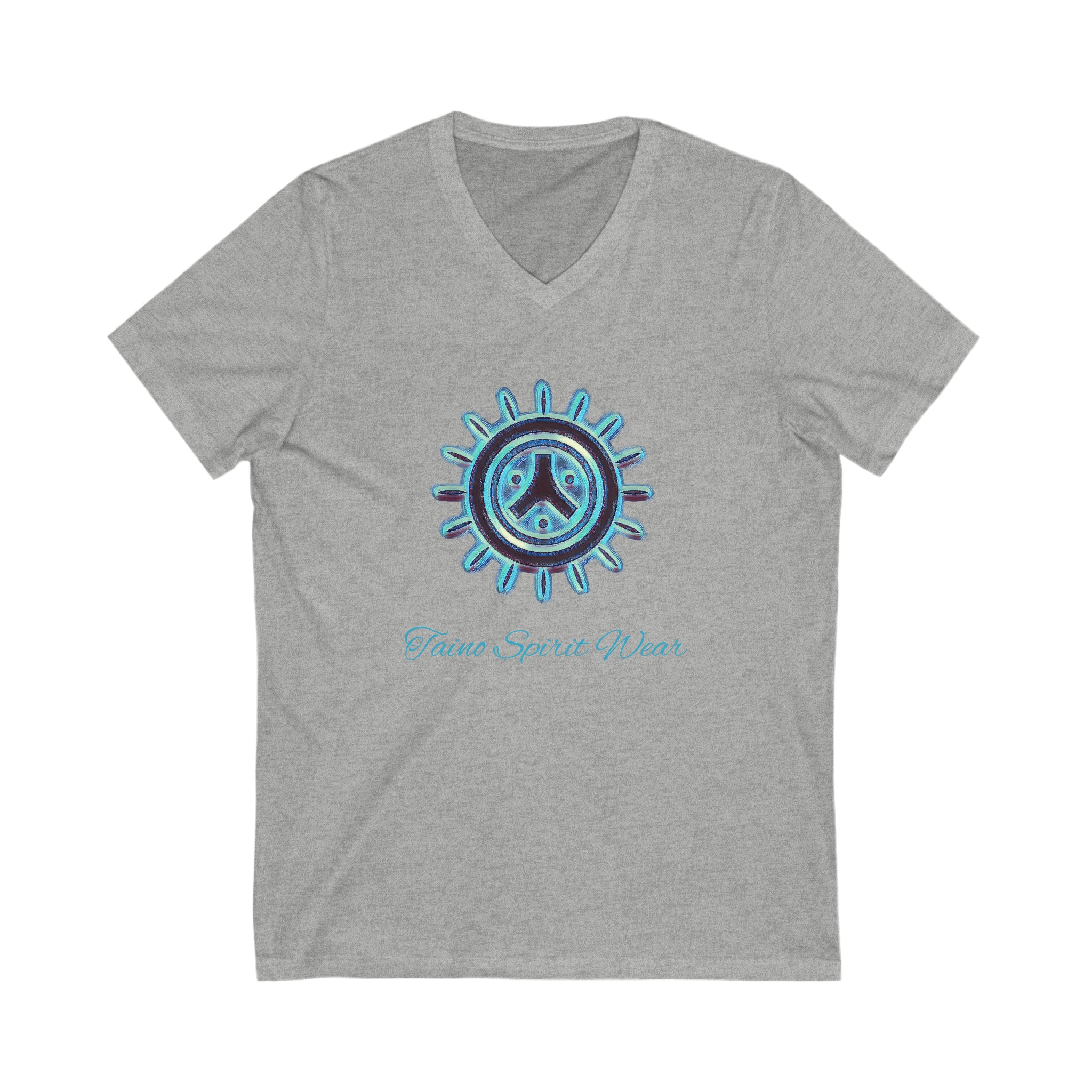 Taino Symbolism Unisex Jersey Short Sleeve V-Neck Tee