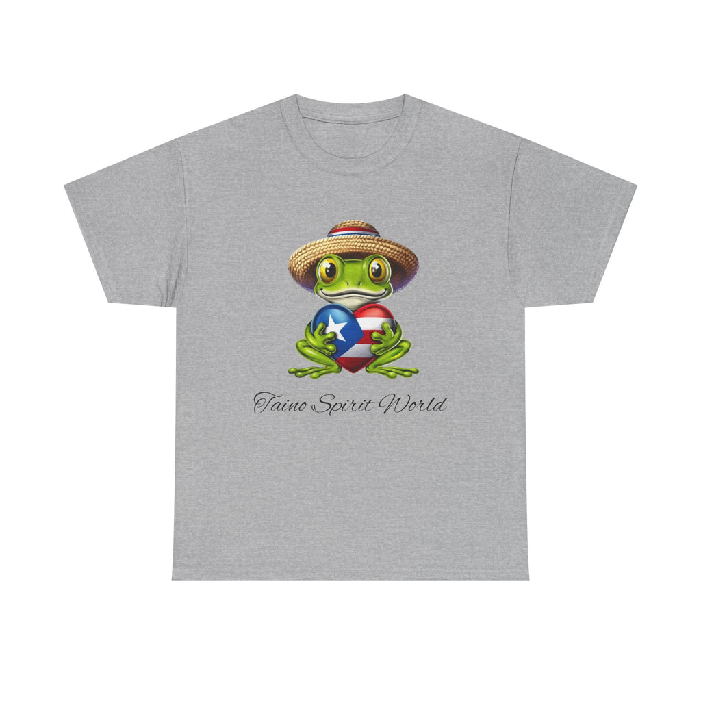 I Heart PR Jibaro Coqui Taino Spirit World Unisex Heavy Cotton Tee