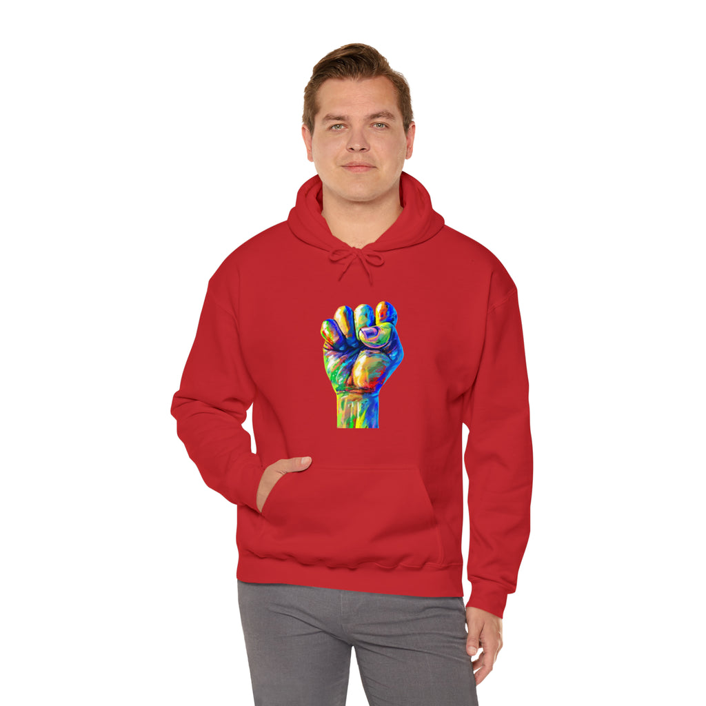 Power to The People Fist Unisex Heavy Blend™ Hooded Sweatshirt
