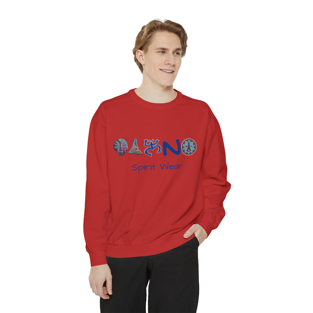 Taino Spirit Wear Symbols Unisex Garment-Dyed Sweatshirt