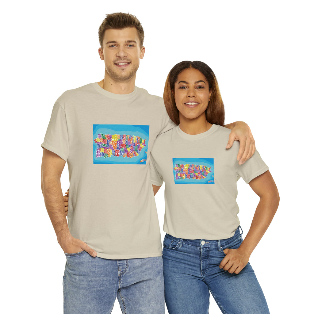 The Island of Puerto Rico Unisex Heavy Cotton Tee