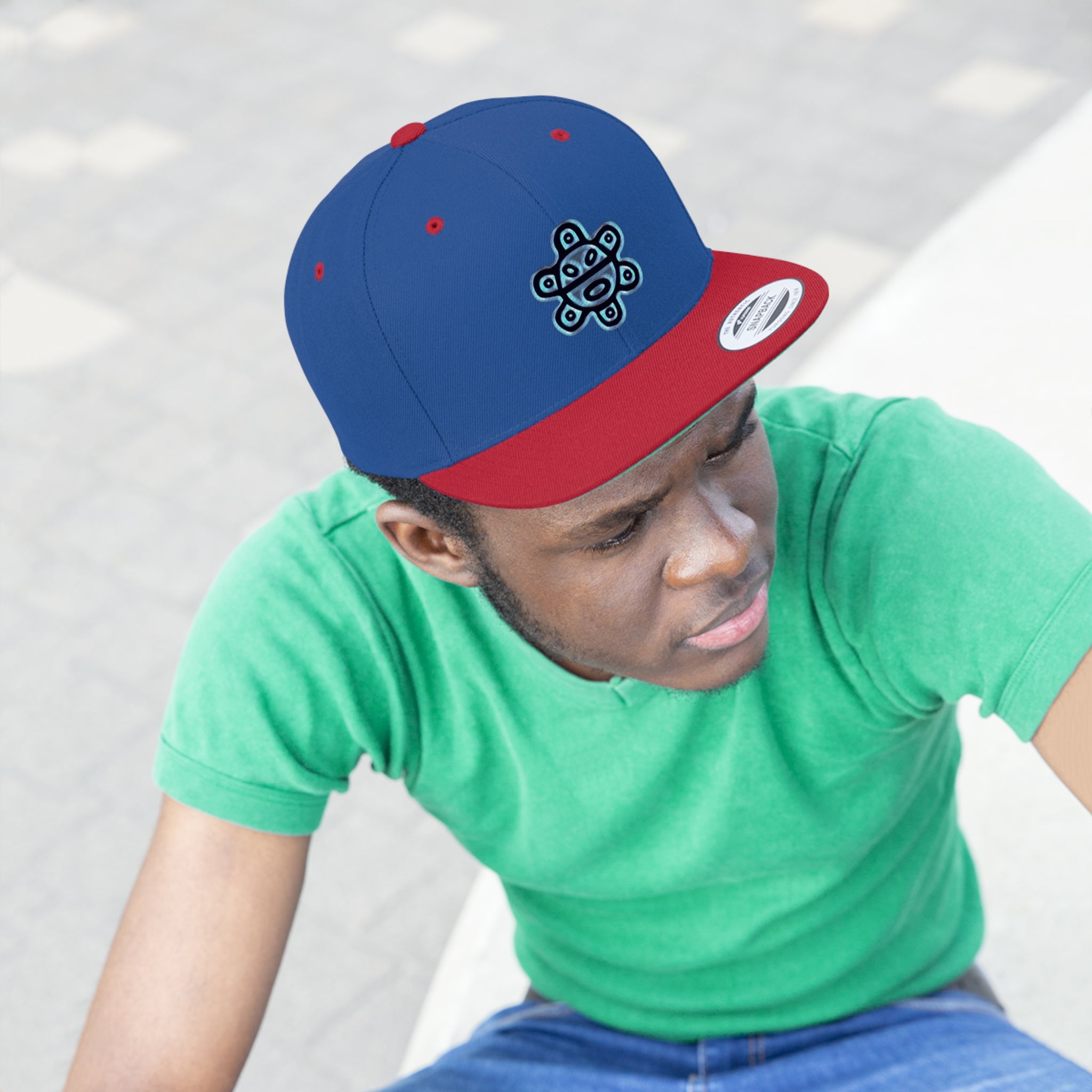 Taino Sun Unisex Flat Bill Hat