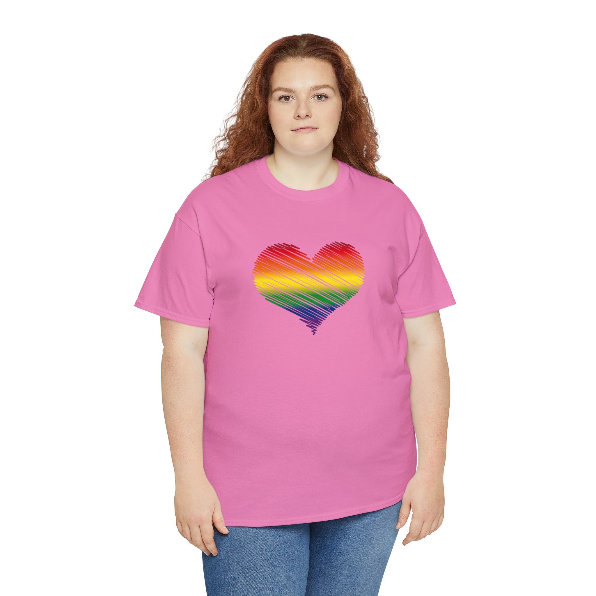 Love is Love Heart Unisex Heavy Cotton Tee