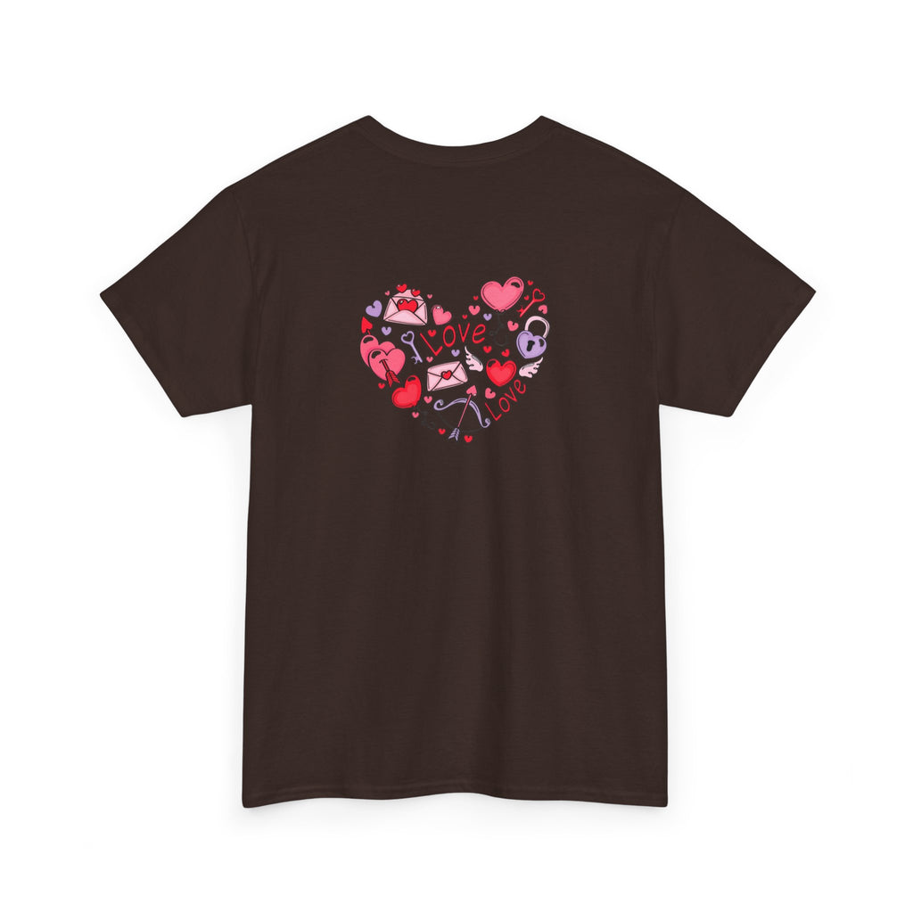 Valentine's Day Tee — "Happy Valentine's Day" Heart Design